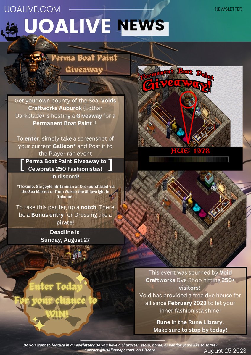 UOAlive's tweet photo. This weeks UOAlive Magazine/Newsletter: Bah, Ram, Runes! - Join https://t.co/C0mnPOUMwa today, the #1 Populated PvM/PvE Ultima Online Server!
@pcgamer @GameSpot @PCMag
#uo #ultimaonline #mmo #MMORPG https://t.co/DzLtgSEqFD
