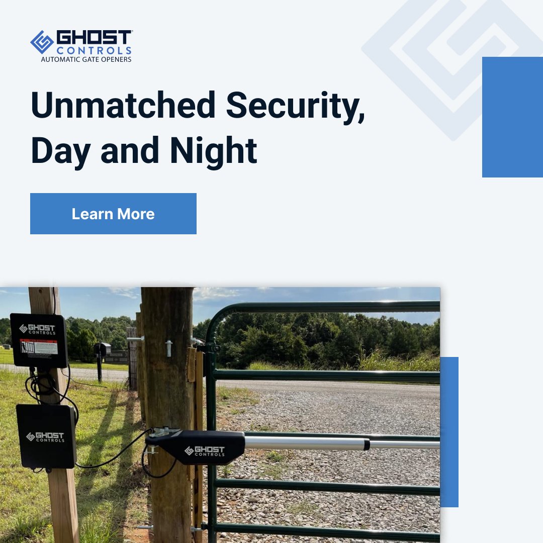 GhostControls's tweet image. Upgrade security &amp;amp; convenience with Ghost Controls Automatic Gate Openers! The advanced features make sure that your property remains protected around the clock. Explore more, today! bit.ly/3XEhVyw
#homesecurity #securitygate #automaticgateopeners #homeimprovements #buy