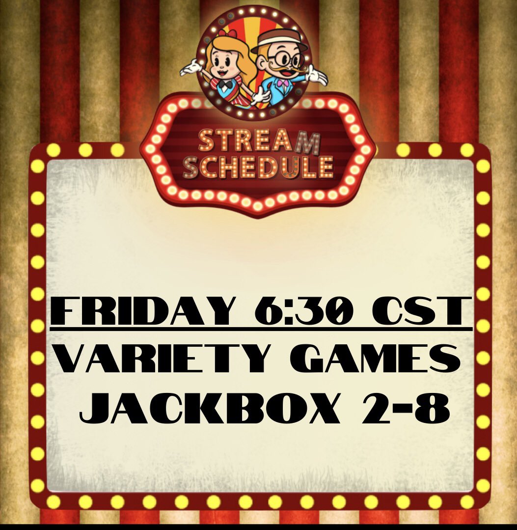 CarnivalChrish's tweet photo. Play Jackbox, Pico Park, Overcooked, and more now! https://t.co/Ag7iteJFp8 #Nintendo #jackbox #picopark #overcooked #twitch #TwitchAffilate #streamer https://t.co/3gJwdATjp1
