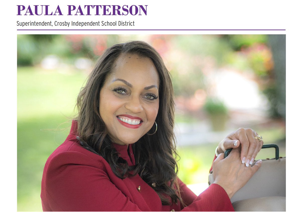 Congratulations to Superintendent Patterson! Tonight, she’s among the 2023 honorees named the Top 30 Influential Women of Houston. The event honors women executives and leaders of our region. We are so proud! crosbyisd.org/top30women
#MovingForward #top30 #top30women