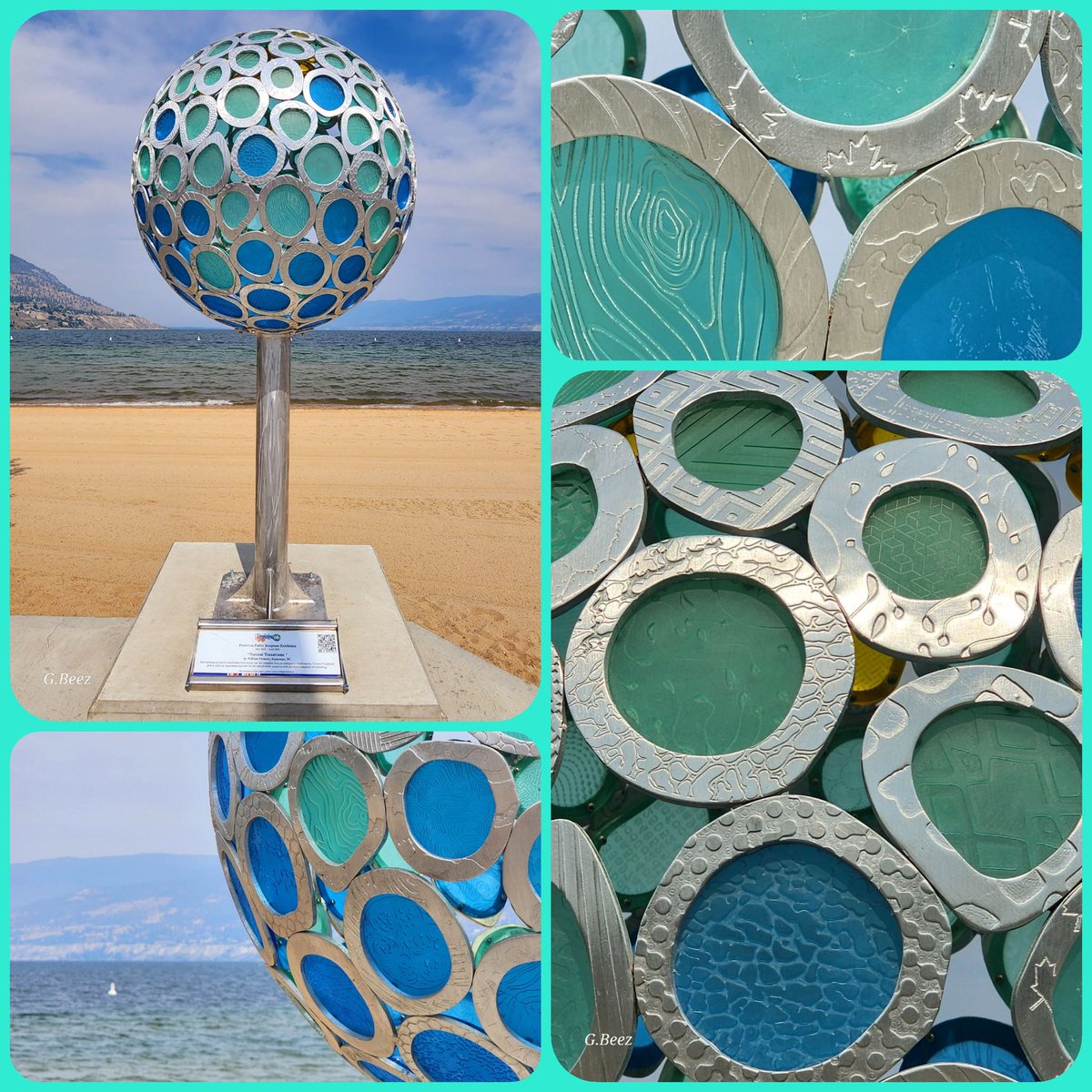 beesley_gillian's tweet photo. Penticton has some interesting art installations along the waterfront, might be sharing a few this week as we are here on holiday. I Iike the colours and varying textures and patterns on this piece.#artintheopen https://t.co/BT9vihnccM