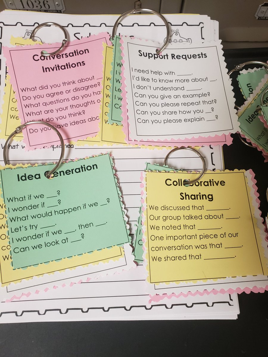 No matter if they're 

✏️ requesting support,
🌱 generating ideas,
🗣 inviting a conversation, 
🧠 sharing collaboratively, 

these sentence stems offer Ss just the spark they need!

(Inspiration via educator <a href="/RANESIAEDWARDS/">Ranesia Davenport Edwards,M.Ed.,Doctoral Candidate</a>) #TeacherTwitter