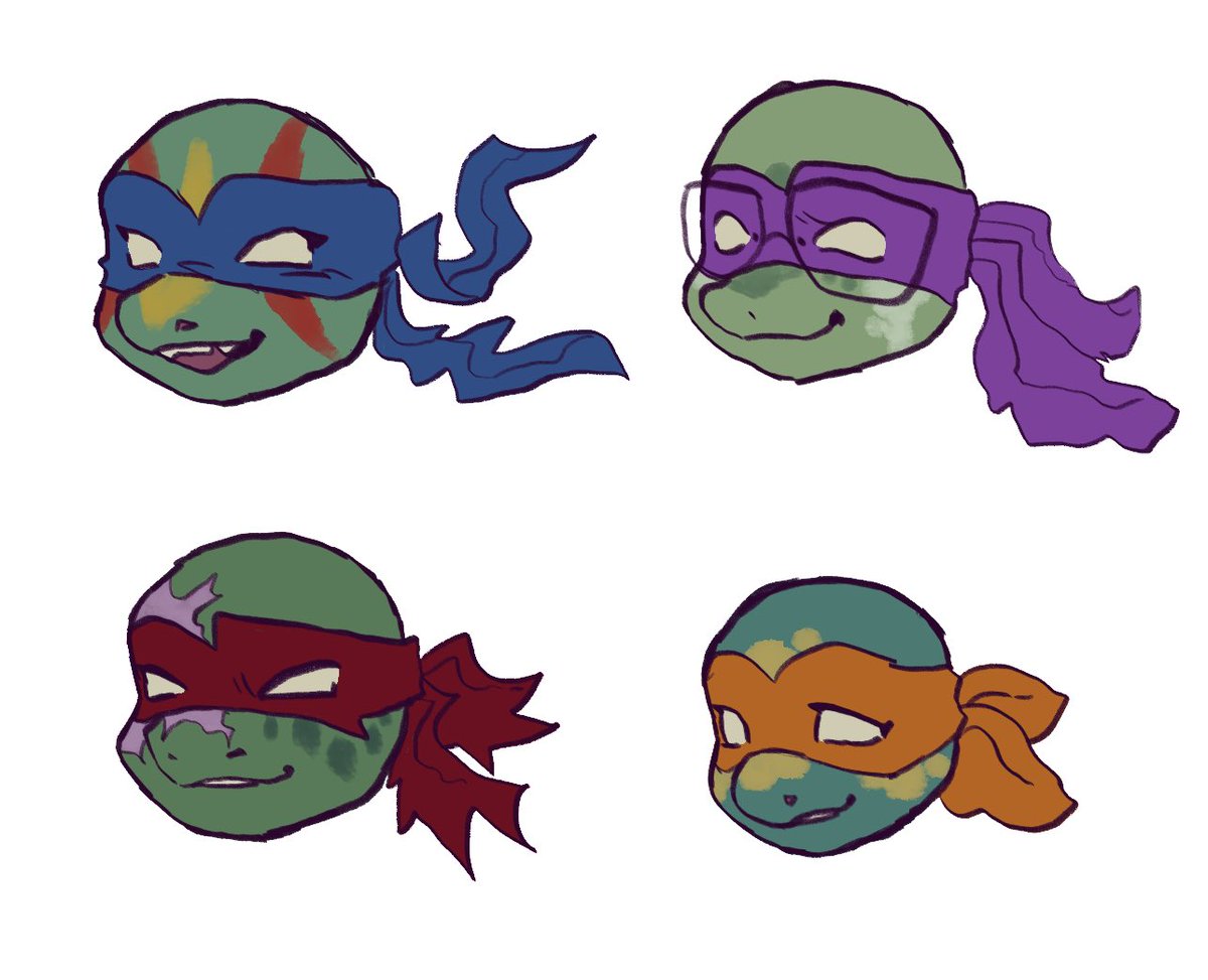 cvtapilrr_mp4's tweet photo. redesigning my tmnt au again but i only did their heads for now
#TMNT #tmntau #tmntcalamitycrash #tmntcc https://t.co/UOrNjavhbX
