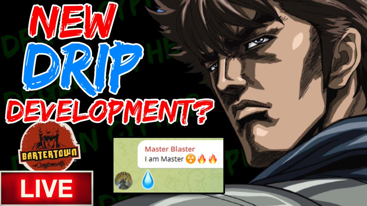 BartertownC's tweet photo. GOING LIVE 12:30AM EST - DRIP NETWORK DEVELOPMENT IN SECRET ? WHO IS MASTER BLASTER? #DEGENCYPHER
@DRIPcommunity @F0r3x_Shark @animalfarmdefi
https://t.co/tj2sxNrJt6 via @YouTube https://t.co/NbTaWG1UYr