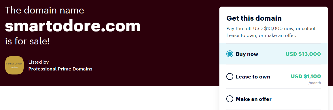 DomainMymoce's tweet image. #domain #Smart #odore #italy