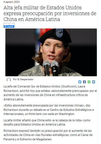 didacamar's tweet photo. Que  #China gobernada por un #PartidComunista se abrogue el derecho de utilizar nuestro principal recurso como lo es #CanalDePanamá para promover  sus actividades siembra  interrogantes. ¿Quién les consiente eso? @NitoCortizo Las Reacciones deben ser inmediatas @SecBlinken https://t.co/edMX6rF0ch
