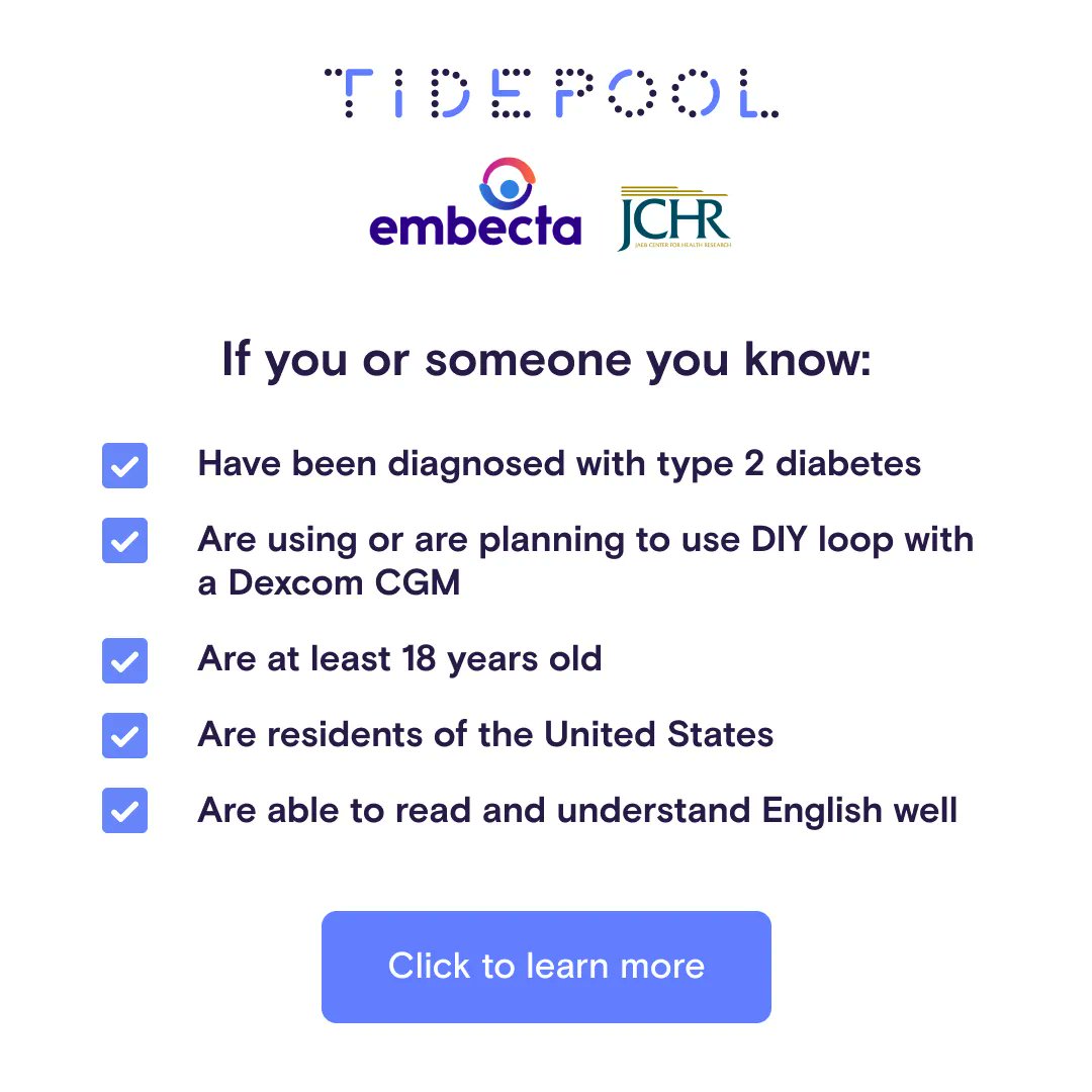 DIY Looping with #type2diabetes? Check out this data collection study by <a href="/JaebCenter/">Jaeb Center for Health Research</a>: bit.ly/t2dloop
