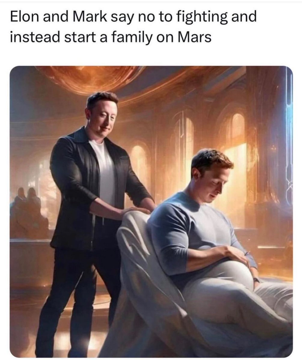 Alright, who did this? and why does Elon have a third leg? 🤔