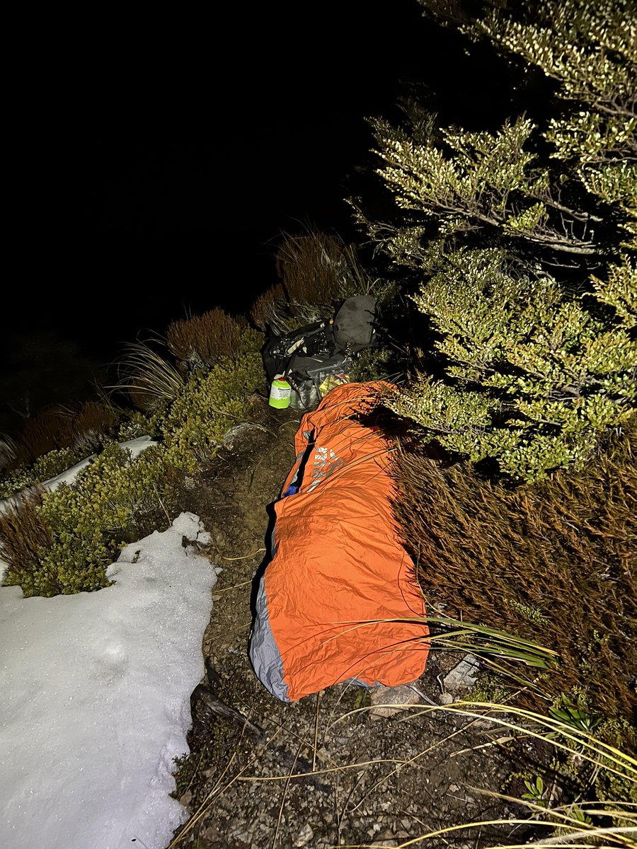 Last night after kiwi listening I bivvied just below the tree line on the Scott’s Track to Avakanche Peak hoping to get a great sunrise.