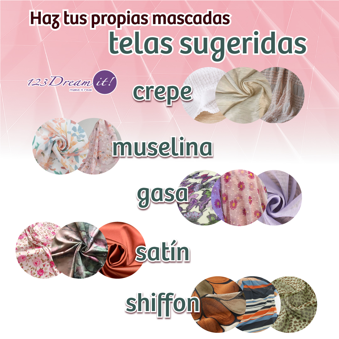123dreamit's tweet image. Dreamer, te compartimos los detalles y materiales necesarios para que confecciones tus propias mascadas! 🌟 Deja volar tu creatividad. #DIYModa #costura #mascadas #coser #pasoapaso
