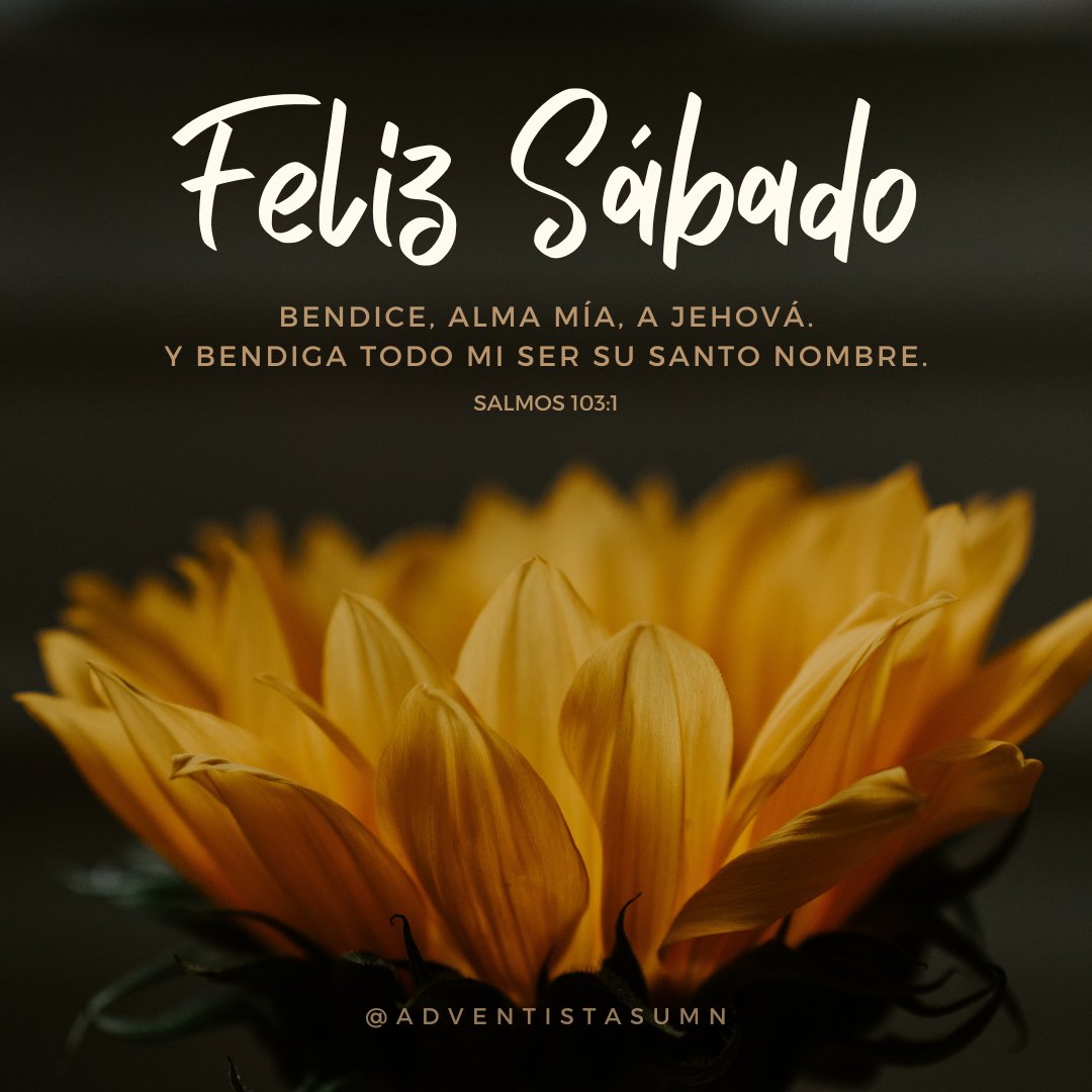 adventistasumn's tweet photo. ¡Cuánta gratitud a Dios por las bendiciones recibidas esta semana! Que pases un #FelizSábado 😁🤗

📖 Bendice, alma mía, a Jehová, y bendiga todo mi ser su santo nombre. Salmos 103:1. https://t.co/ZyStYC1eKq