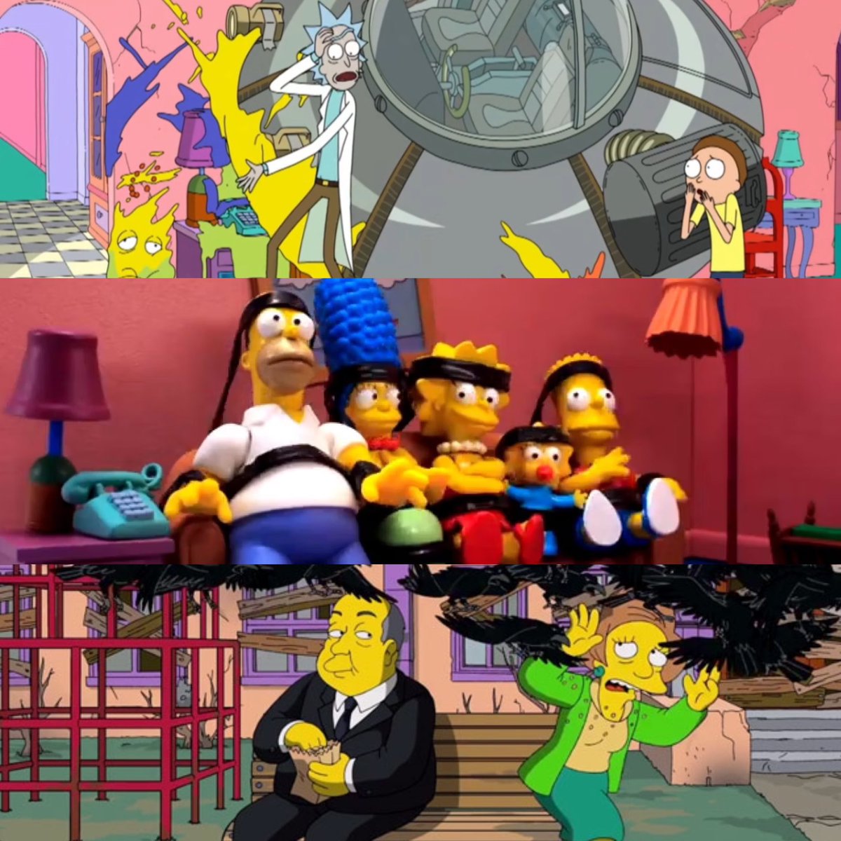 raviolesconsal1's tweet photo. Rick y Morty, Guillermo del Toro, Robot Chicken, animadores de Disney…

Todos ellos y más agarraron la clásica intro de la familia amarilla y la transformaron completamente…

💛TODAS LAS INTROS DE LOS SIMPSON CON ARTISTAS Y ANIMADORES INVITADOS 🎨

[ABRO HILO] https://t.co/4yR9w8dnpp