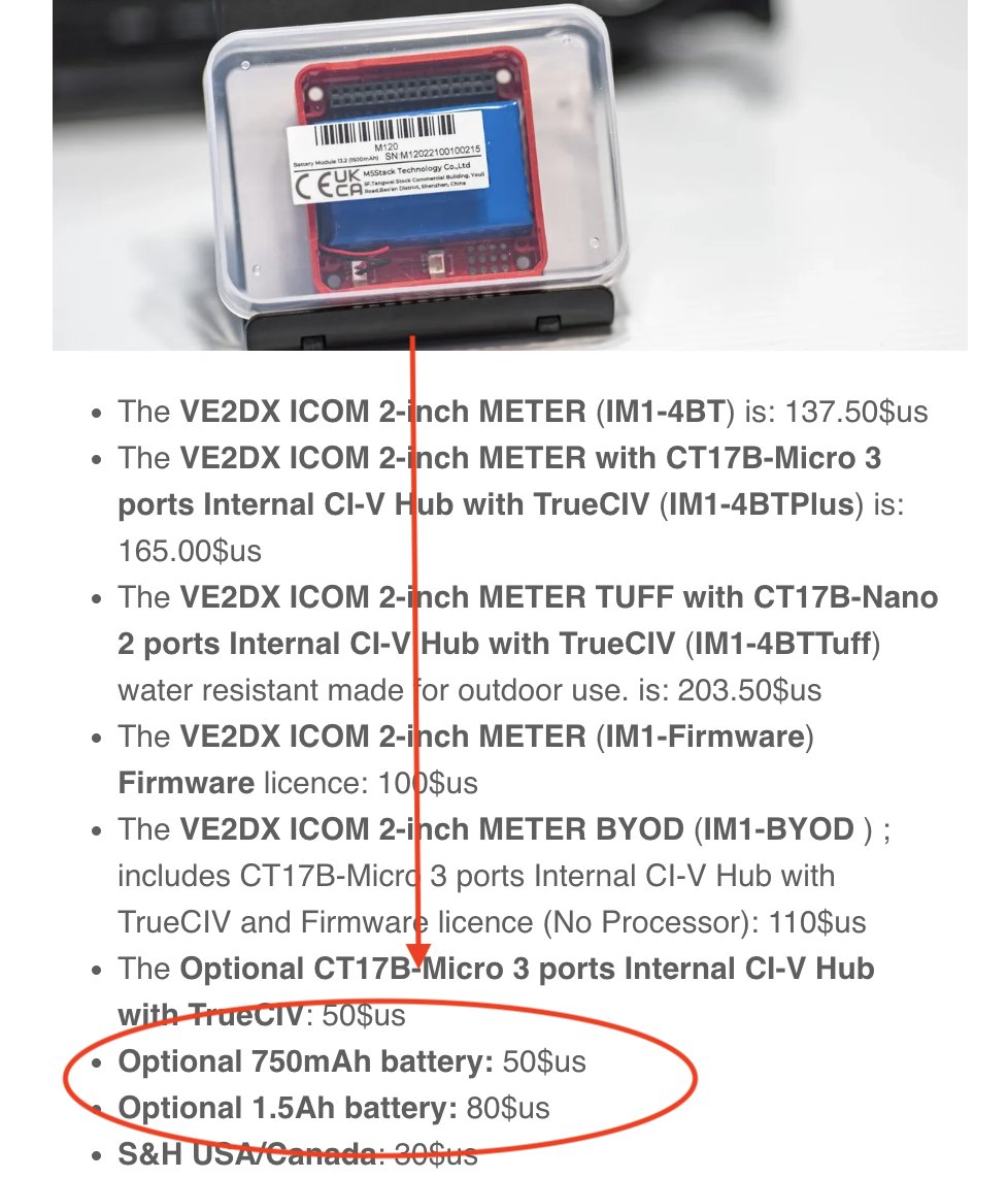 f4hwn's tweet photo. I'll never understand how people are still fooled by VE2PooPoo scams. Seriously, an official @M5Stack 1500 mAh battery module costs ONLY 10.50 USD, NOT 80 USD ! Wake up hamradio community... 🤔https://t.co/bLbIfIu6zM https://t.co/iTBwDTP9Lp
