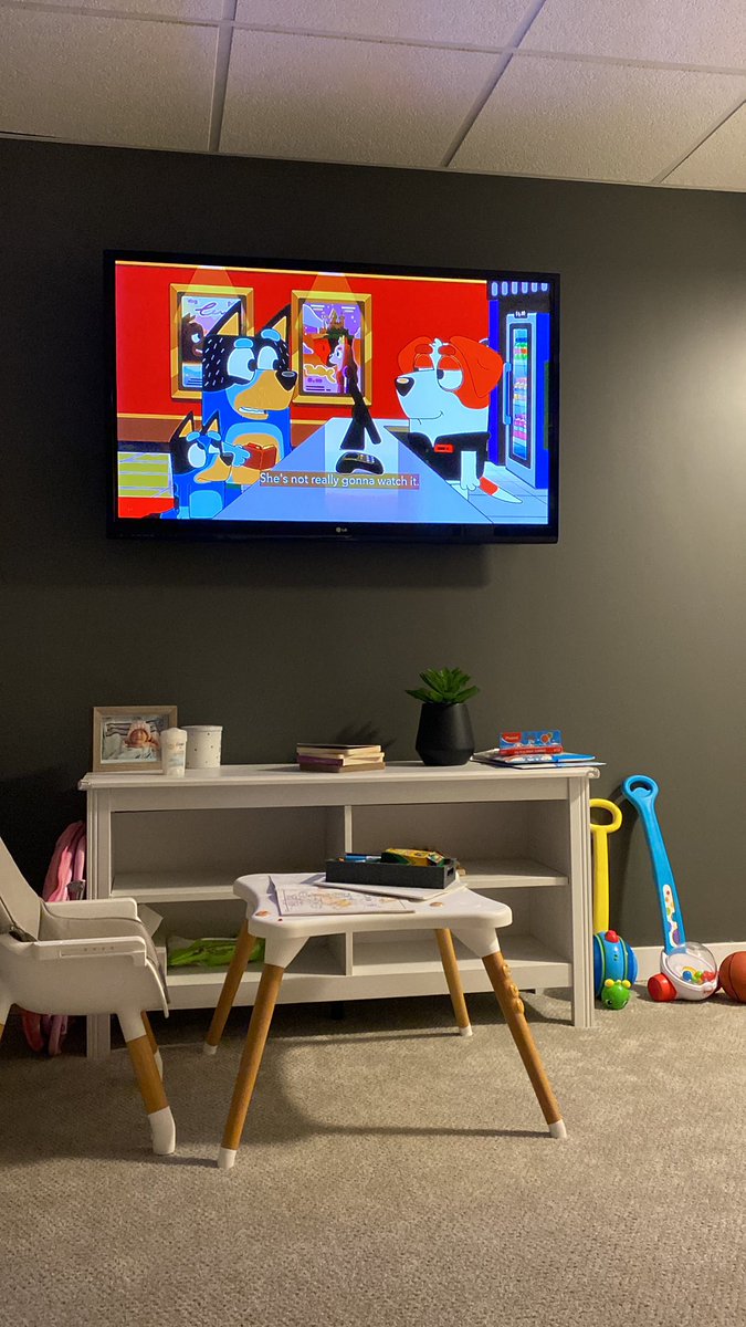 Technically I WAS watching with a kid and she went to bed and I just didn’t turn it off