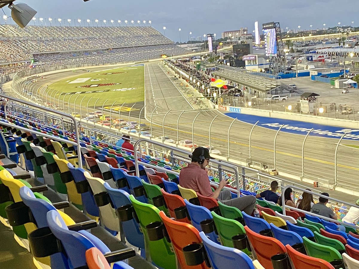 mharper888's tweet photo. Daytona Xfinity race.  We see you @EricEstepp17  😊 https://t.co/6hPIIUbBUQ