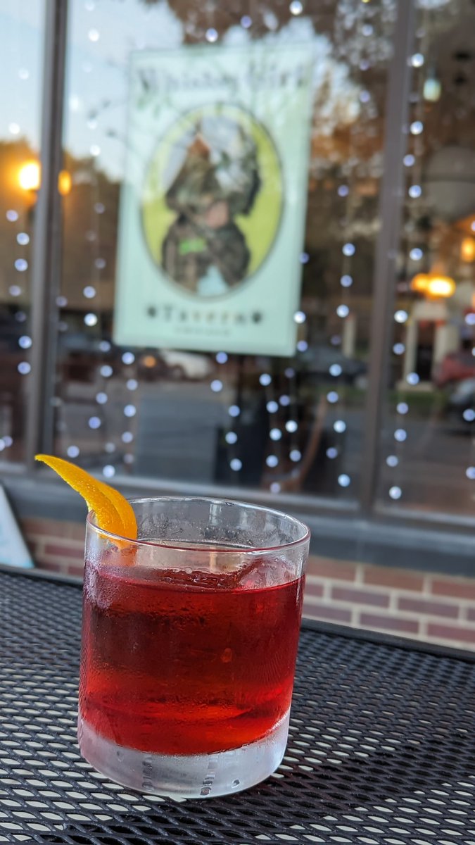 Summer  nights and a Boulevardier. #patioweather