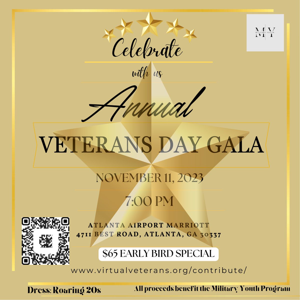 vets_virtual's tweet photo. Veterans Day Gala Fundraiser
Please help us support our Military Youth Mentoring Program. Purchase your tickets today.

$65 until 9/1

November 11, 2023
7:30 pm - 11 pm

Attire: Roaring 20s

#veteransday #fundraiser #militaryyouth #veterans https://t.co/tNdZ5hNCl9