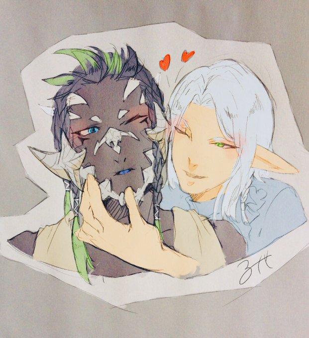 「dark skin elezen」 illustration images(Latest)