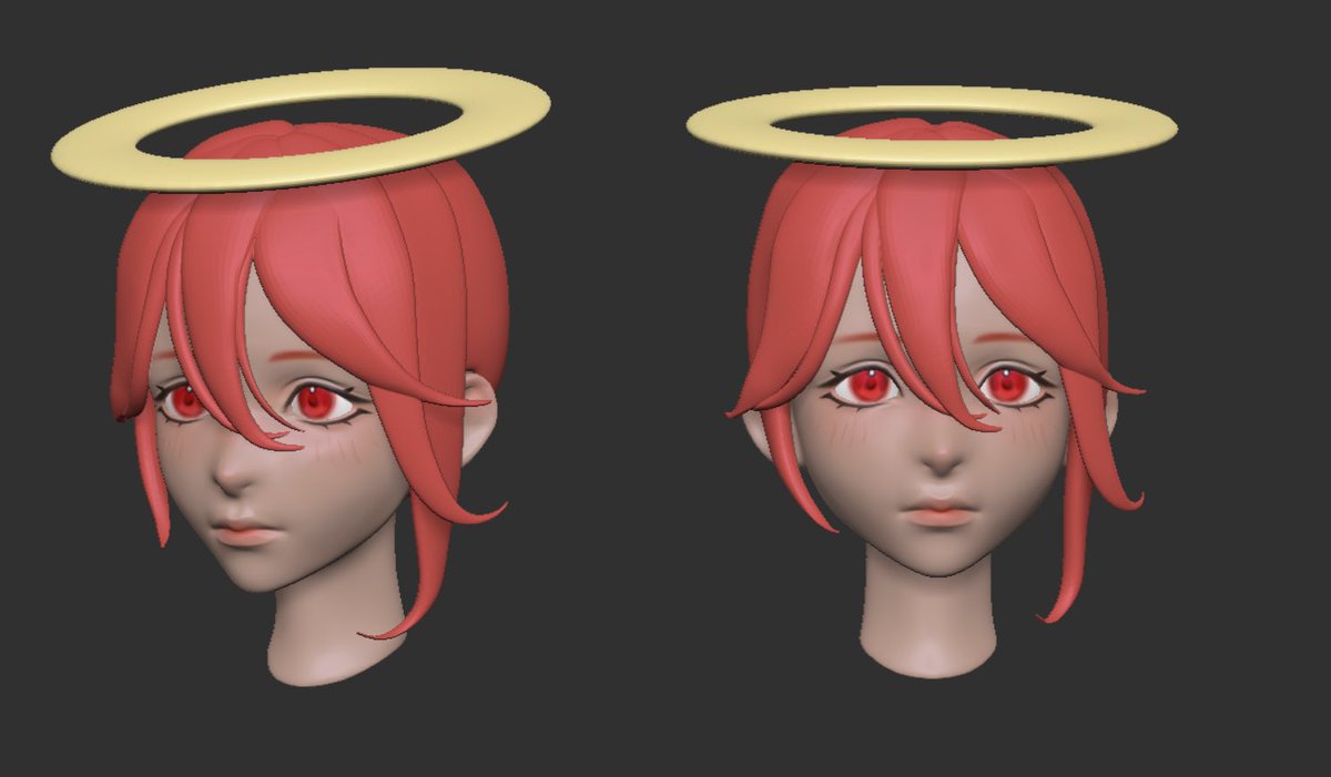 A quick angel devil sculpt for fun 😇 my fav csm character