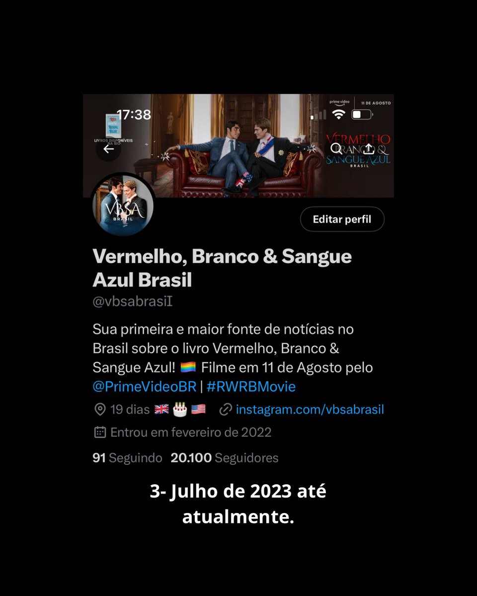 Vermelho, Branco & Sangue Azul Brasil tweet media