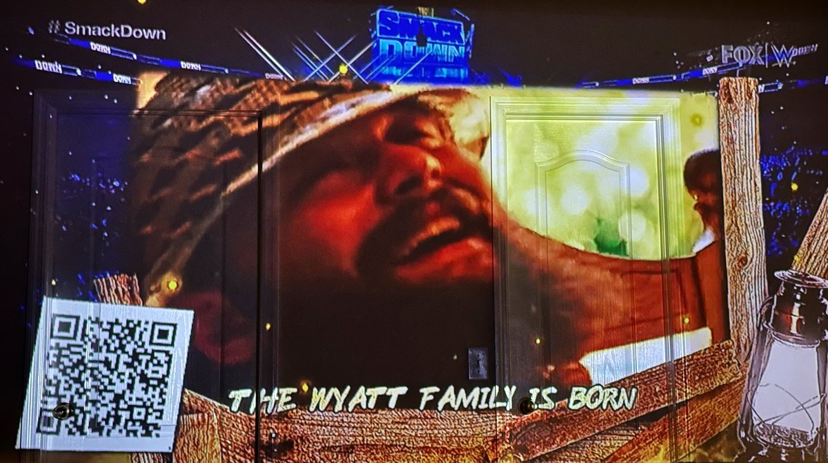 _kennythoughts's tweet photo. They’re doing QR codes for Bray Wyatt on SmackDown. Ahhhhh such a fitting tribute https://t.co/fVEqadSSTO