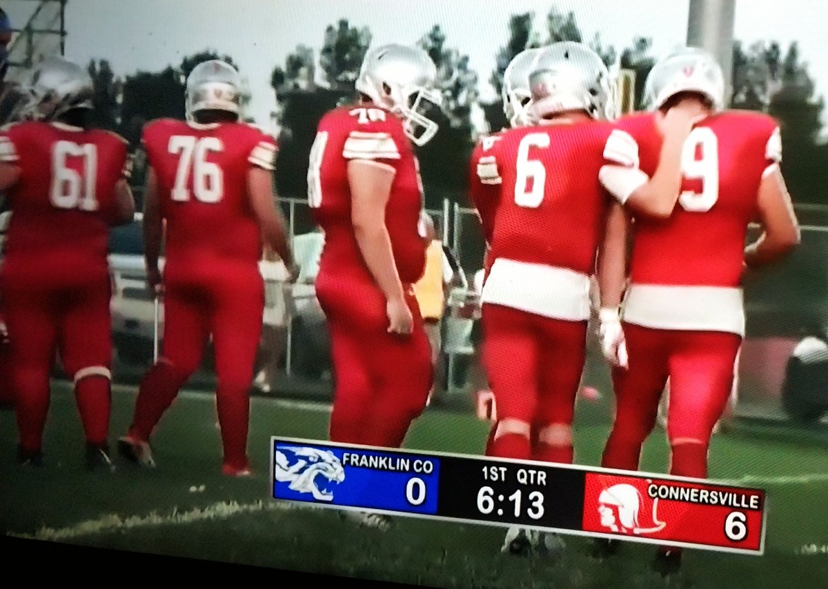 🏀 — court traveler — 🏀 (@hendrix_media) on Twitter photo A 7-yard TD reception midway through 1stQtr gave #Connersville a 6-0 lead over Franklin County, but #Wildcats get TD and extra point kick to lead 7-6 at end of Qtr <a href="/EiacSports/">EIAC Sports</a> action at CHS Field. — ct sports — (Images via #CCTV3) <a href="/indyhsscores/">IndyStar HS Sports</a> A 7-yard TD reception midway through 1stQtr gave #Connersville a 6-0 lead over Franklin County, but #Wildcats get TD and extra point kick to lead 7-6 at end of Qtr <a href="/EiacSports/">EIAC Sports</a> action at CHS Field. — ct sports — (Images via #CCTV3) <a href="/indyhsscores/">IndyStar HS Sports</a>