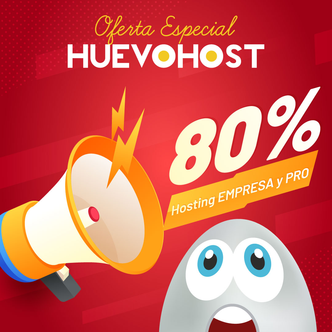🔥¡OFERTA ESPECIAL Huevohost!🔥

🚀 Descuento del 80% en nuestros planes EMPRESA y PRO. ¡Solo por tiempo limitado utilizando el código: HH80D!

huevohost.com/planes/hosting…

#Huevohost #Hosting #OfertaEspecial #Empresa #Pro #WebHosting #cPanel #Wordpress #CodigoDescuento #Web