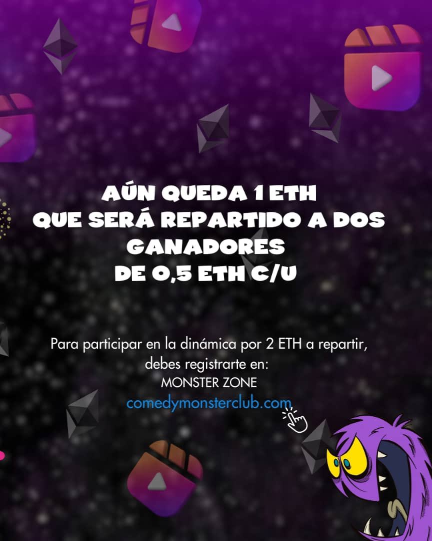 ¡Felicidades a los primeros ganadores de la dinámica por 0,5 ETH c/u -> @mambre_20 y @Kcocarmona !  

¡Aún tienes chance de ser ganador de la segunda ronda de la dinámica por 2 ETH a repartir!

Condiciones: instagram.com/p/CwYKn6cOqf_/…