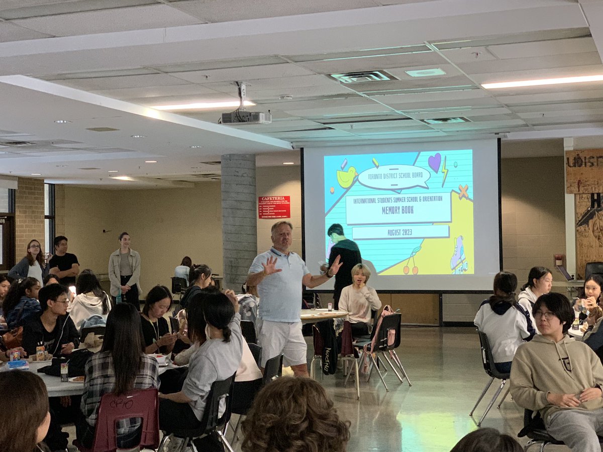 studyTDSB's tweet photo. Wonderful student presentation to wrap up our #internationalstudents summer school & program! #studyTDSB https://t.co/Ot89Qiki2s
