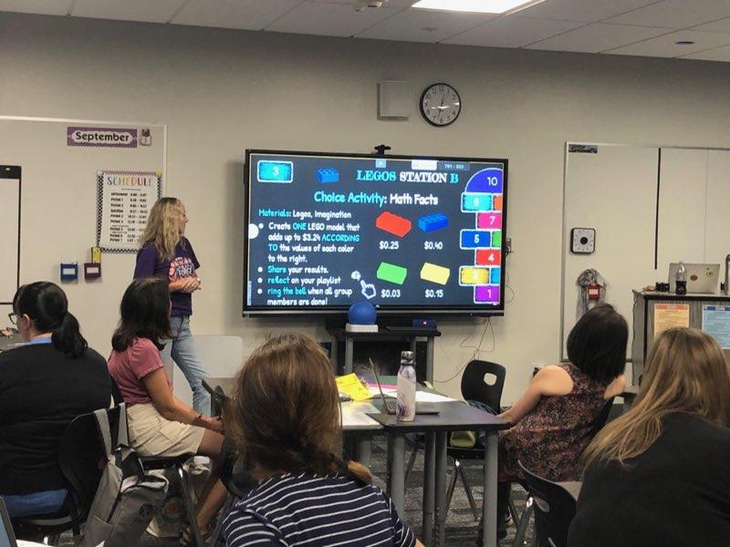 Skral421's tweet photo. Last summer PD session: Learning through Play! Had a blast sharing with #teachers ways to make learning fun. @LEGO_Education, @PlayDoh, @JENGA, @Wipebook, and game review ideas from  @historysandoval. Changing a medium can increase engagement dramatically in the classroom! https://t.co/71XVaOe9jo