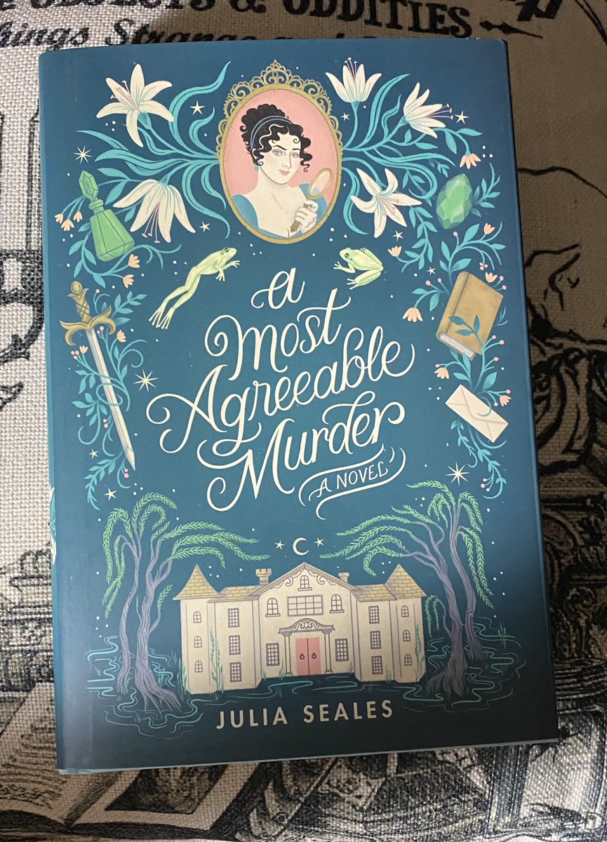 OMFG ! I don’t think a book has ever made me laugh this much and I’m only on page 20! Too cute. I’m in LOVE. @juliamaeseales @randomhouse #morbidcreep #amostagreeablemurder #mystery #comedy #amreading 🤣🧡🐸