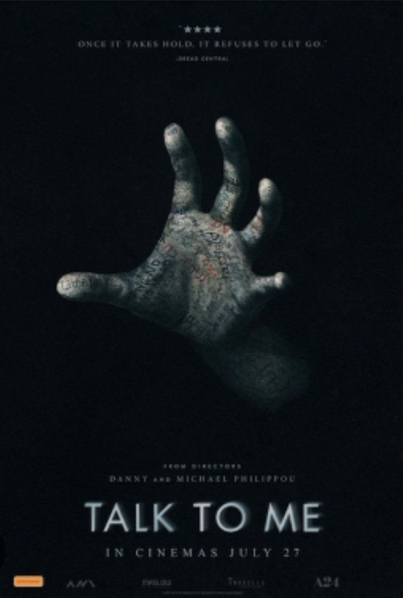 THECVLTREVIEW's tweet photo. "Talk to Me" falls flat with its uninspiring dialogue and lackluster performances. The promising premise is squandered, leaving audiences wanting more substance and depth. A disappointing watch overall. #TalkToMe #MissedOpportunity 🎬😴👎4/10 🪓 #HorrorCommunity #horrormovie https://t.co/hXa9bdKkbR