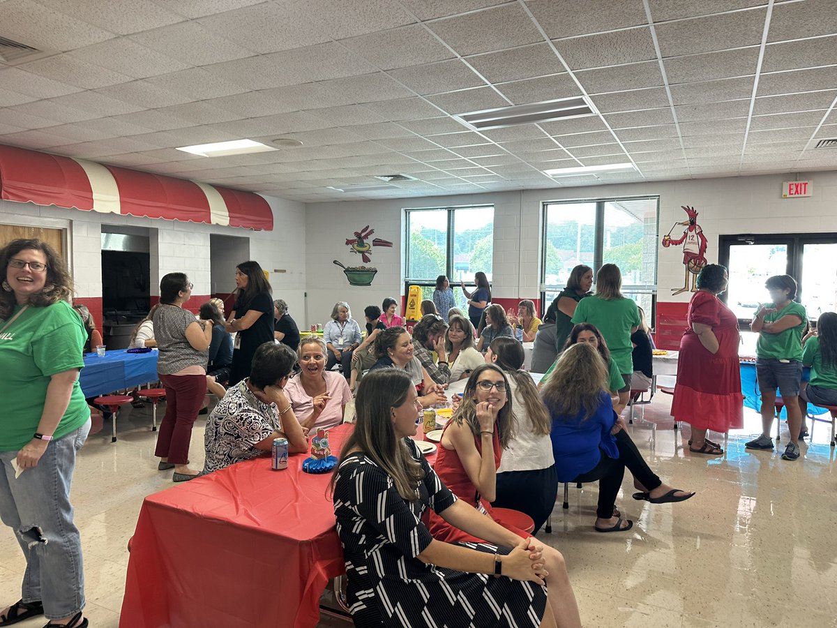 What an amazing staff celebration today. Kicking off a brand new year,  building community and connecting with each other. Did I mention that our PTA is incredible? #ALLIN