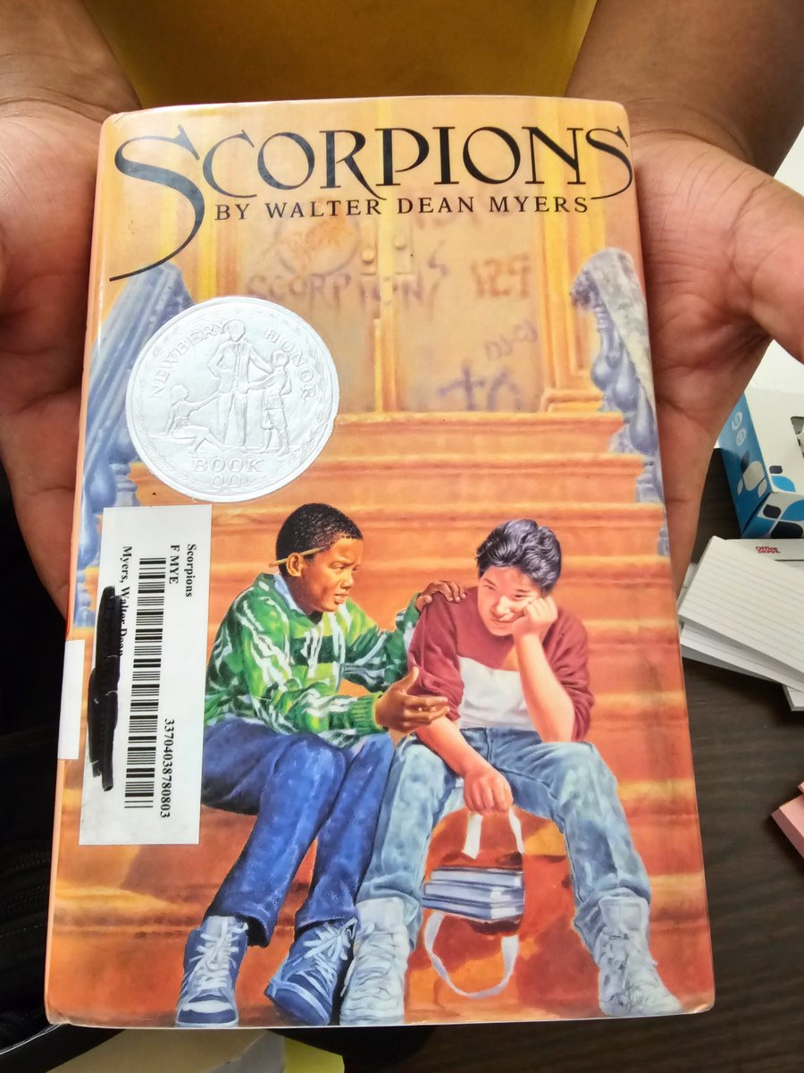 mrleebooks's tweet photo. It's the exact same cover I discovered decades ago. A student had a book to show off & this was it, my guy #WalterDeanMyers This is the first text I ever connected to what a love for reading must be. Shout out to our Cobra Poet Laureate, Queen Moon Shadow. #Scorpions #every1reads https://t.co/toxBWjAuVQ