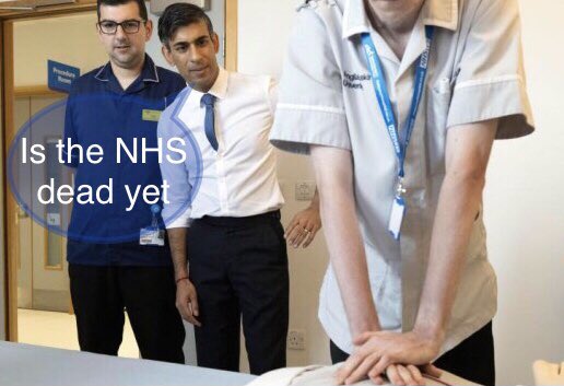 Rishi ‘grew up’ in the NHS - his parents made a good living &amp; cared

But GPs &amp; Pharmacists now struggle to keep financially viable &amp; are leaving, with income 15-30% down

Govt has shown that they don’t care about #NHS or patient care, &amp; ignore the pleas of NHS staff who do care
