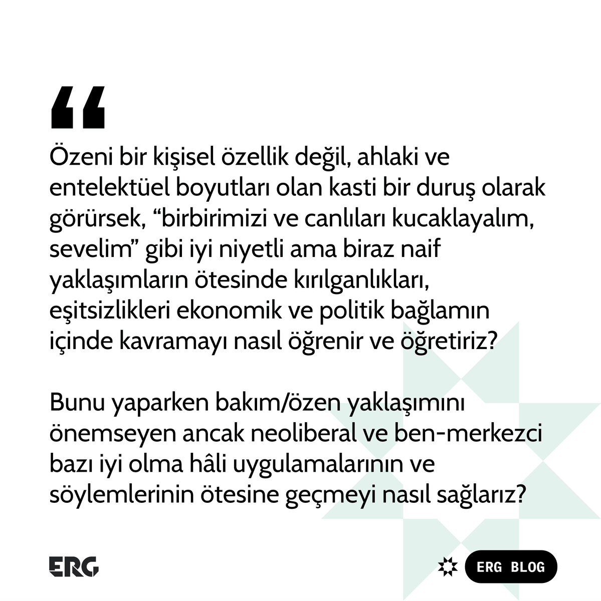 egitimreformu's tweet photo. 🌱Birbirimize ve gezegenimize bakım vermenin, özen göstermenin yollarını hep birlikte arayacağımız #İÖK2023’ten önce konferansın bu yılki teması olan #dünyadaşlık kavramının farklı boyutlarını #ERGblog’da keşfediyoruz.
Zeynep Gülru Göker’in yazısı için
👉 https://t.co/xsKpFE7pAT https://t.co/fYp6PkcM6V