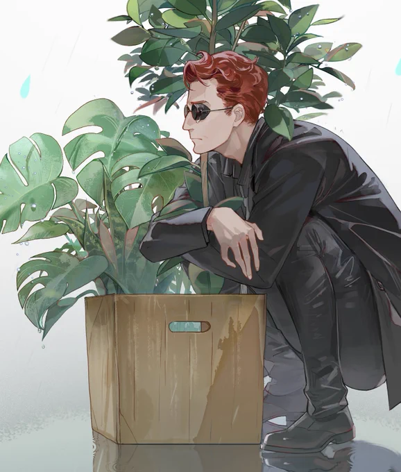S2之后的一个平常的雨天。  #GoodOmensFanArt #GoodOmens2