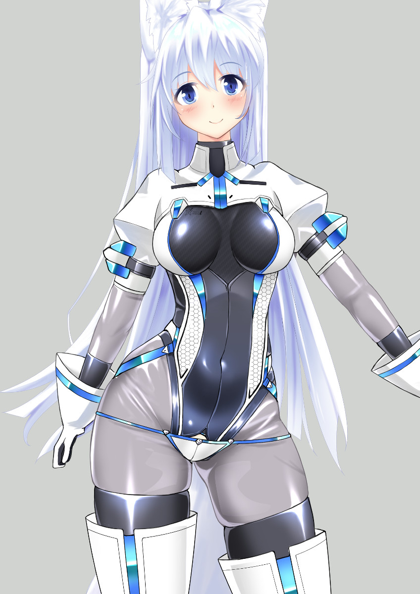 なんとか白スーツにもぴっちりラバー要素を入れたくて、フィルムインナーみたいなのにしてみたけど....性癖に刺さる感じだろうか?🤔 