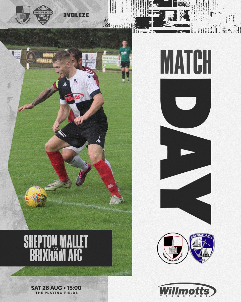 Shepton Mallet AFC (@mallet_afc) on Twitter photo ⚪️⚫️⚪️MATCH DAY⚫️⚪️⚫️
Newly promoted Devon side <a href="/BrixhamAFC/">Brixham AFC</a> are the visitors this afternoon in the @TSWesternLeague.
This is the first fixture for 2 weeks and your support is appreciated as the black and whites take on the blues.
#towncalledmallet
<a href="/swsportsnews/">South West Sports News</a> ⚪️⚫️⚪️MATCH DAY⚫️⚪️⚫️
Newly promoted Devon side <a href="/BrixhamAFC/">Brixham AFC</a> are the visitors this afternoon in the @TSWesternLeague.
This is the first fixture for 2 weeks and your support is appreciated as the black and whites take on the blues.
#towncalledmallet
<a href="/swsportsnews/">South West Sports News</a>