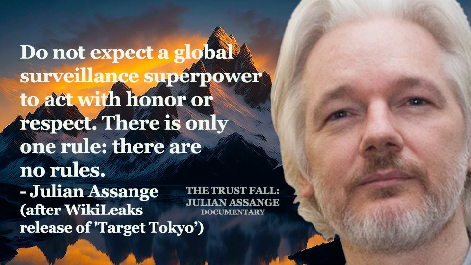 THE TRUST FALL: JULIAN ASSANGE - Documentary tweet media