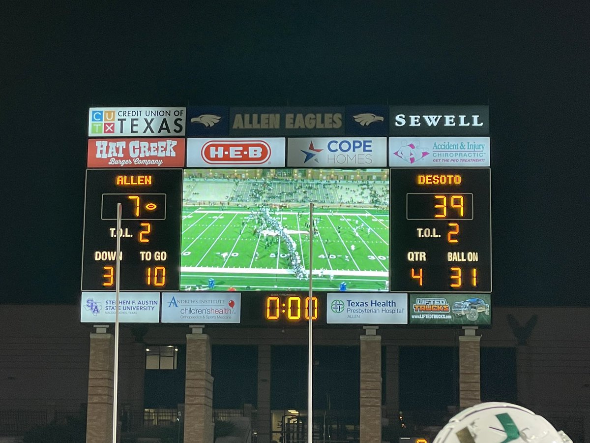 This victory is dedicated to our fans. They showed up and showed out. We Are DeSoto. Thank you! #DeSotoU