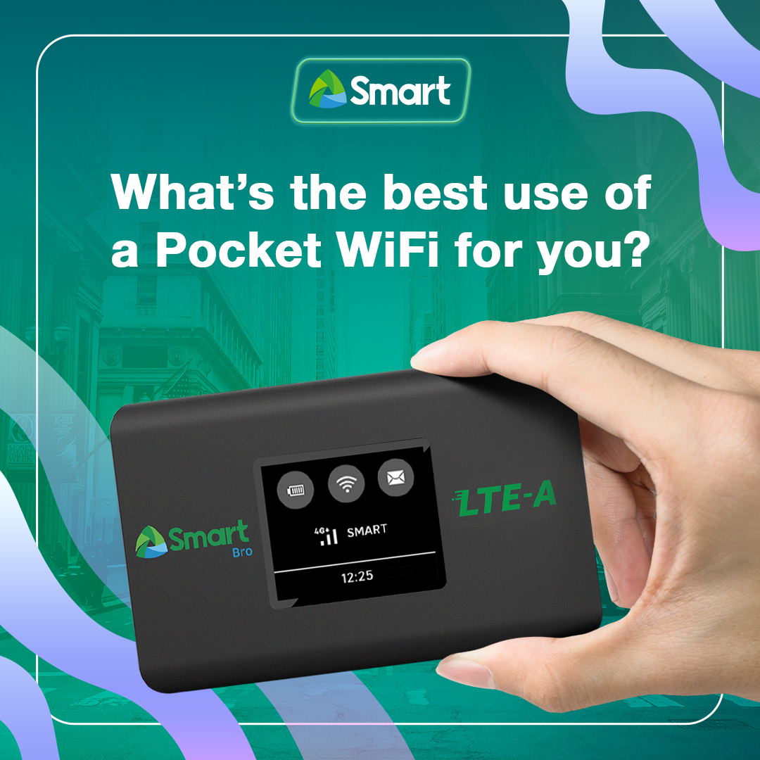 LiveSmart's tweet image. The #SmartBro Pocket WiFi is your best pal for every situation that requires connectivity on the go.

No pocket WiFi yet? Order yours here: smrt.ph/BroPocketWiFi