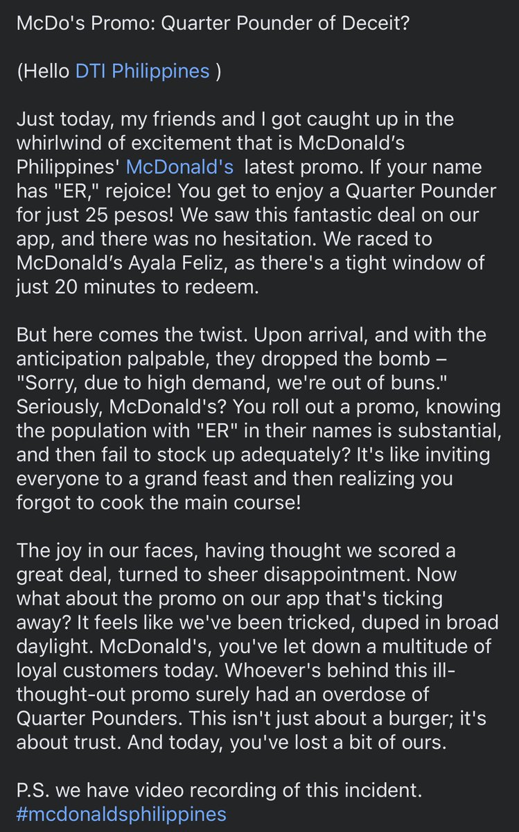 heyralphhey's tweet photo. All that energy and thesaurus-checking for a 25-peso burger 😭😭😭💀💀💀 https://t.co/TkOoTLhkrZ