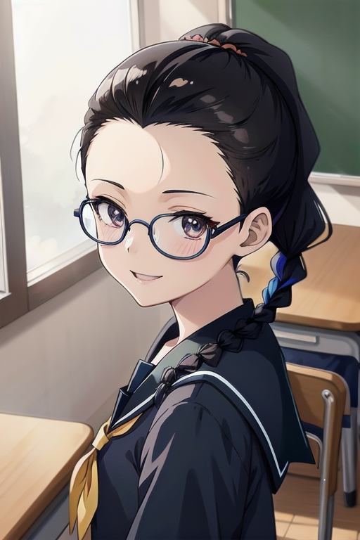 miyakozan's tweet photo. 本日のちちぷい30連ガチャ。 AEさんとこの看板娘、AE子。 意外とあの制服色指定まで完全に再現するの難しい。
 https://t.co/0xAcyLZJAN
 #AIArt
 #bar_AE https://t.co/tqLJZi2l4r