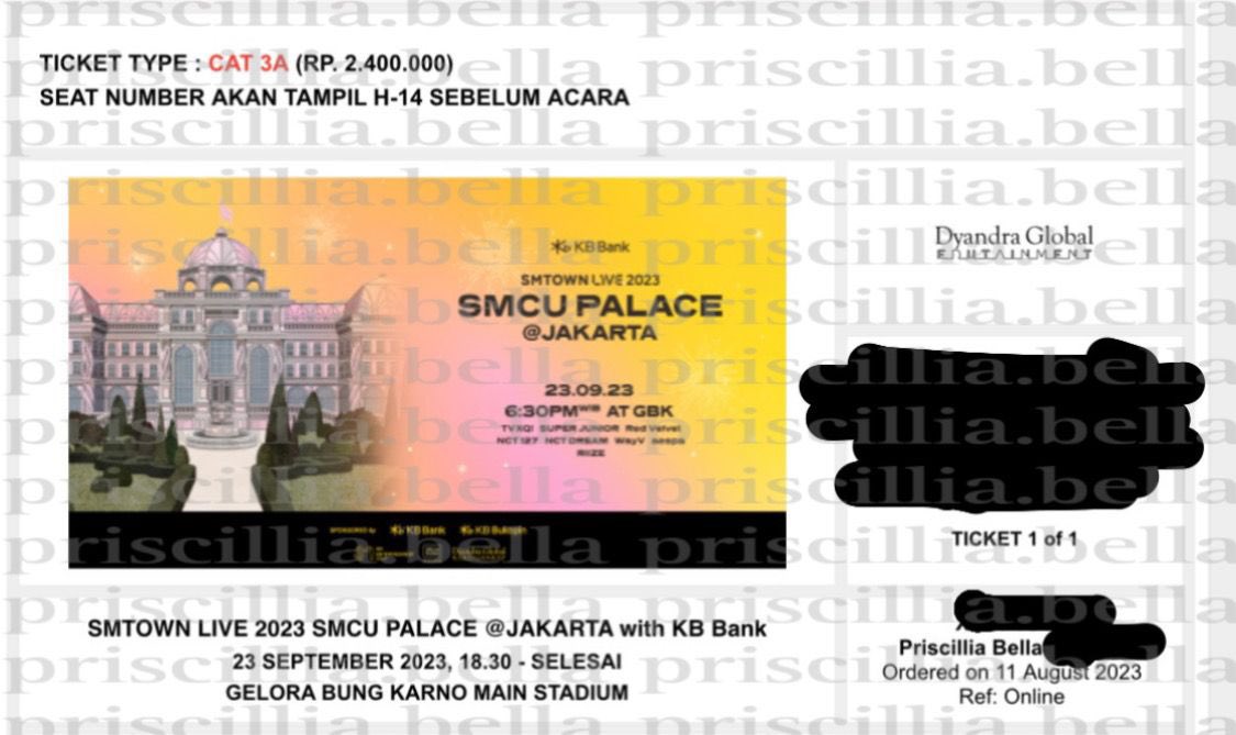 chenleskrtskrt's tweet photo. WTS WTB
1 TIKET CAT 3A
SMCU PALACE SMTOWN LIVE 2023 @ Jakarta
Jual karena tiket lebih ikut jastip
Di urus sampe penukaran soalnya aku jg ntn
DM IG: Priscillia.Bella

Bisa Sh0pee CO atau COD pas penukaran tiket (H-1 acara) https://t.co/vS5IGUaVtj