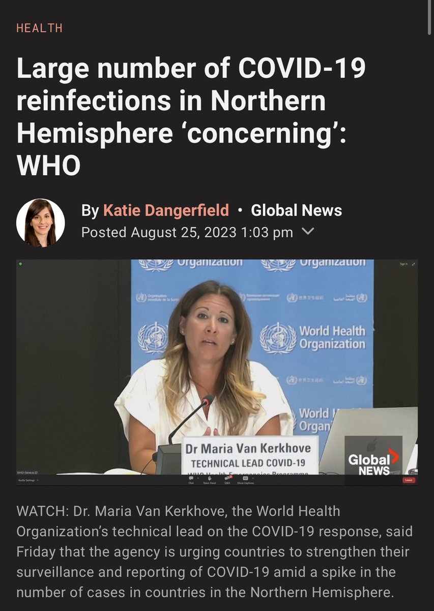 ⚠️REINFECTION SURGE—A new surge in #COVID19 cases &amp; hospitalizations across countries in the Northern Hemisphere is causing concern for global health authorities, and it’s not even winter yet! ➡️“The virus right now is reinfecting a large number of individuals — millions of
