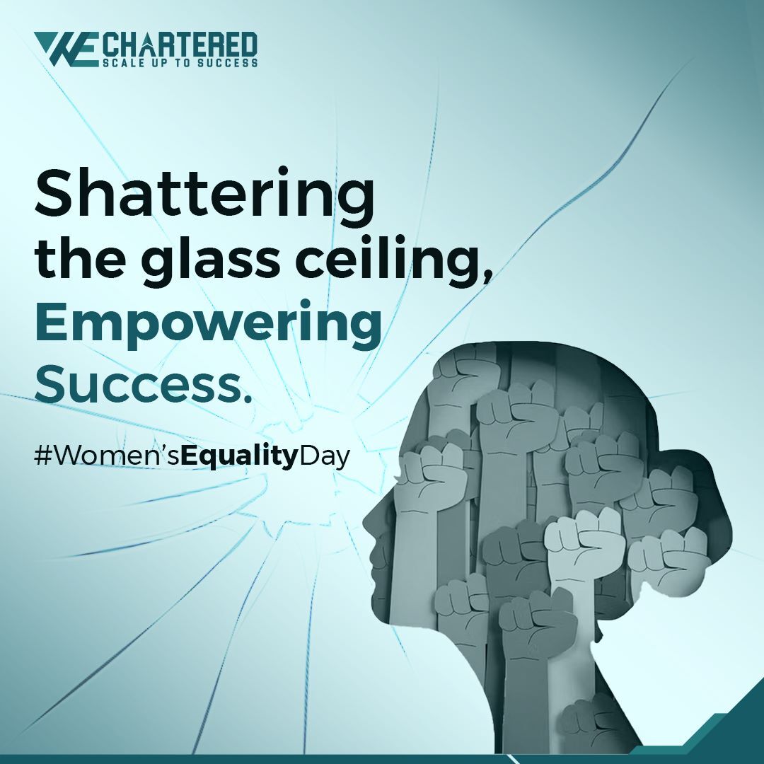 wechartered's tweet image. Envisioning a world where opportunities are liberated from gender biases.

#WEchartered #BreakingBarriers #ChallengingNorms #WomensEqualityDay