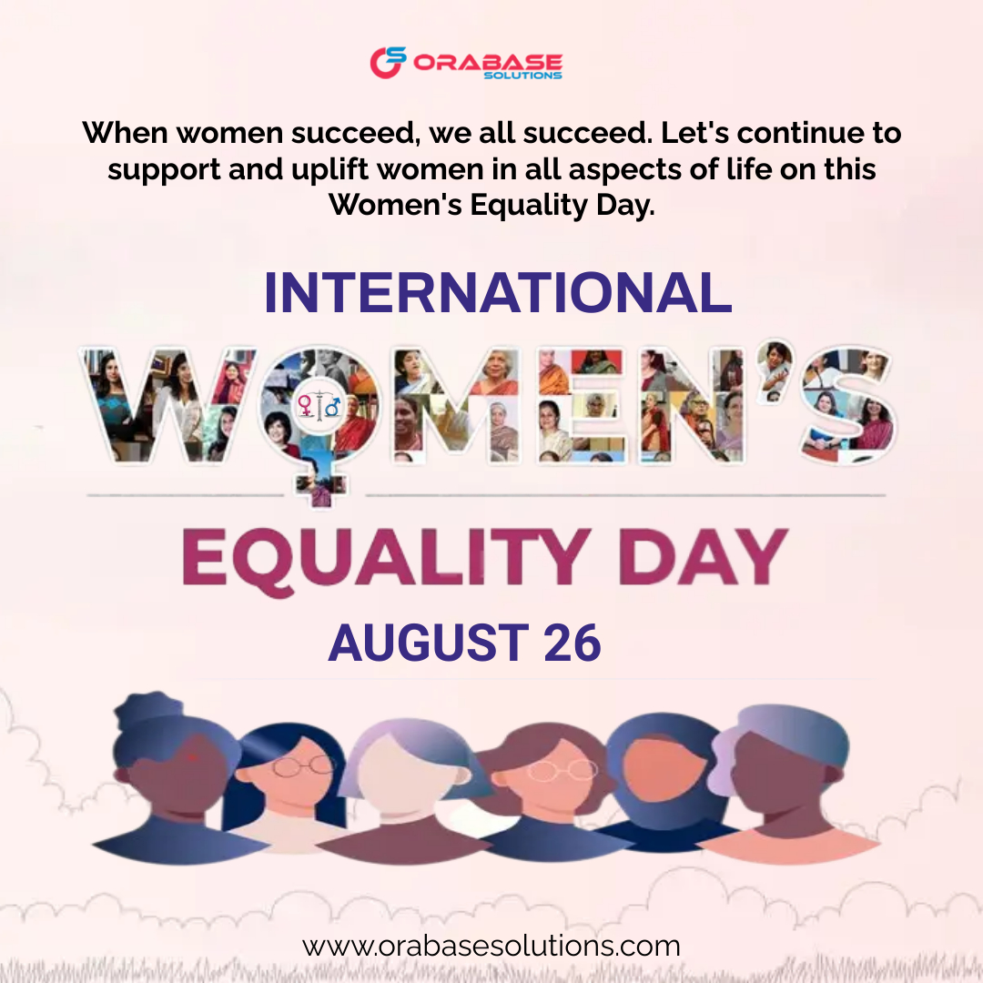 Orabasesolution's tweet photo. #Celebrating the resilience, achievements, and ongoing efforts for gender parity. Happy #WomensEqualityDay! https://t.co/yB3wlEOMOL
#EqualityForAll #EmpowerWomen #orabasesolutions @GraceSm16250397 @pamadkisson @atensnut @JaneFrankland @DivPillay1 @womensmarch @ResourceMax https://t.co/tw7aCVGiAu