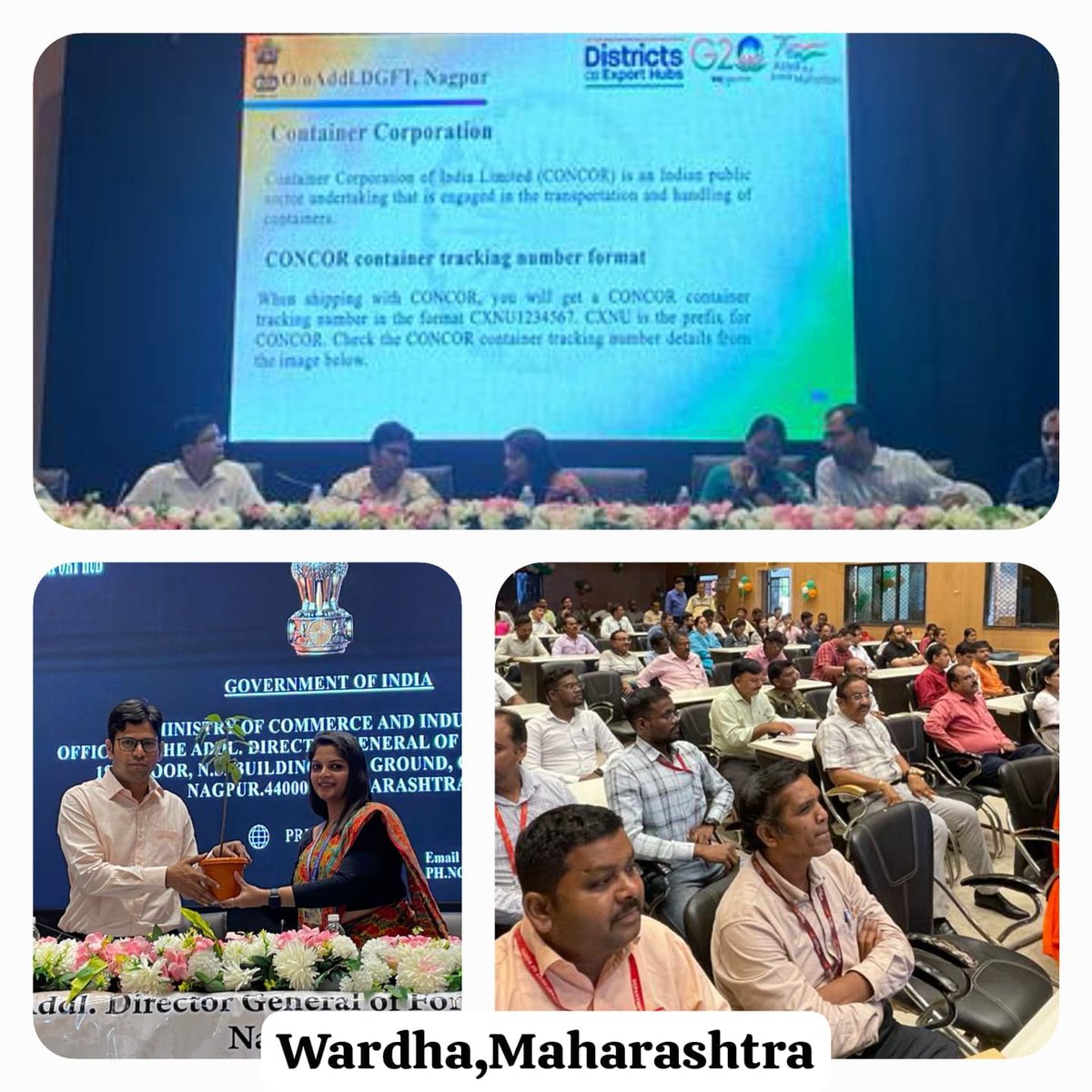 ICIBIndia's tweet photo. #ICIB outreach program with Director General of Foreign Trade @DGFT_RA_Nagpur for support of first time #exporters under Niryat Bandhu Scheme in #Yavatmal, #Wardha, #Gadchiroli and #Chandrapur. https://t.co/Ihx3GGnnZk
