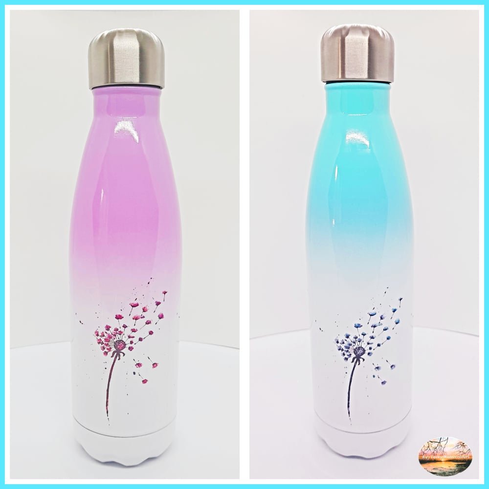 A choice of colour for these dandelion seed head 'Wishes'  arty water bottles. These make keeping hydrated fun and will keep your drink cool or hot with as double walled thermos. thebritishcrafthouse.co.uk/product/arty-w…
#EarlyBiz #drink #waterbottle #UKGiftHour #UKGiftAM #MHHSBD